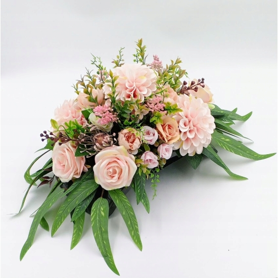 Stroik na cmentarz, zestaw bukiet + stroik, kompozycja na grób, komplet