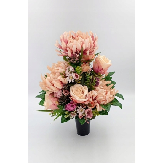 Stroik na cmentarz, zestaw bukiet + stroik, kompozycja na grób, komplet