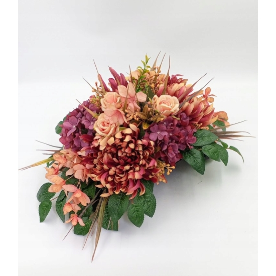 Stroik na cmentarz, zestaw bukiet + stroik, kompozycja na grób, komplet