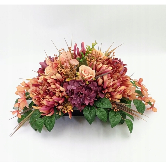 Stroik na cmentarz, zestaw bukiet + stroik, kompozycja na grób, komplet