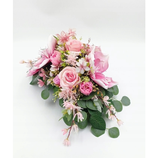 Stroik na cmentarz, zestaw bukiet + stroik, kompozycja na grób, komplet