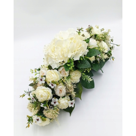 Stroik na cmentarz, zestaw bukiet + stroik, kompozycja na grób, komplet