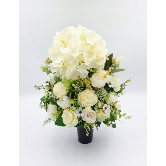 Stroik na cmentarz, zestaw bukiet + stroik, kompozycja na grób, komplet