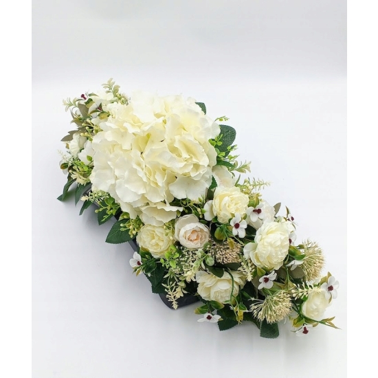 Stroik na cmentarz, zestaw bukiet + stroik, kompozycja na grób, komplet