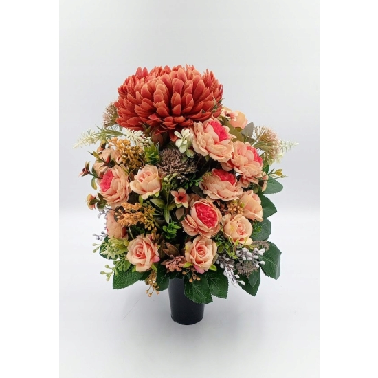 Stroik na cmentarz, zestaw bukiet + stroik, kompozycja na grób, komplet