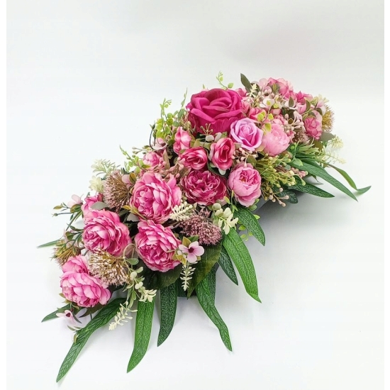 Stroik na cmentarz, zestaw bukiet + stroik, kompozycja na grób, komplet