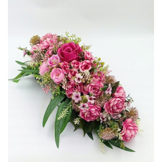 Stroik na cmentarz, zestaw bukiet + stroik, kompozycja na grób, komplet