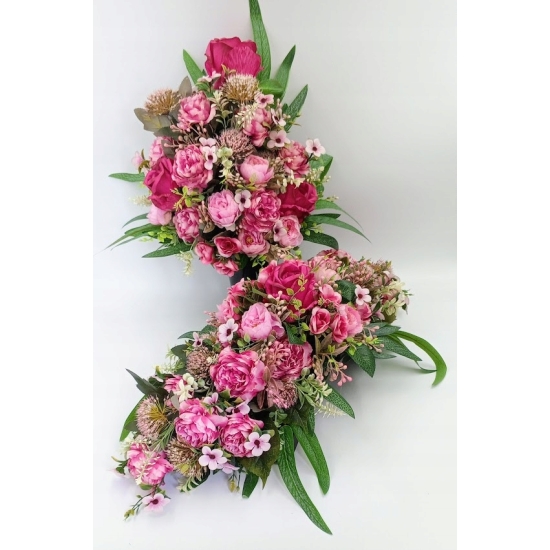 Stroik na cmentarz, zestaw bukiet + stroik, kompozycja na grób, komplet