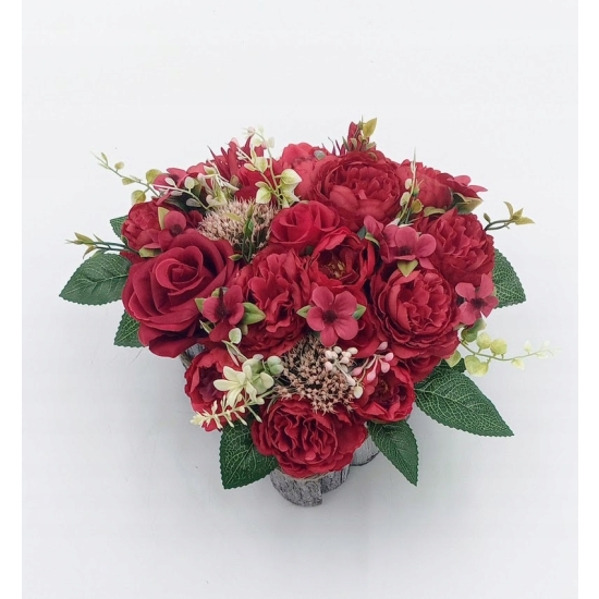 Stroik na cmentarz, 2( dwa) serca , kompozycja na grób, serduszka