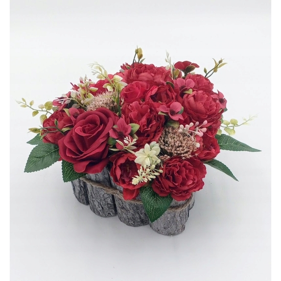 Stroik na cmentarz, 2( dwa) serca , kompozycja na grób, serduszka