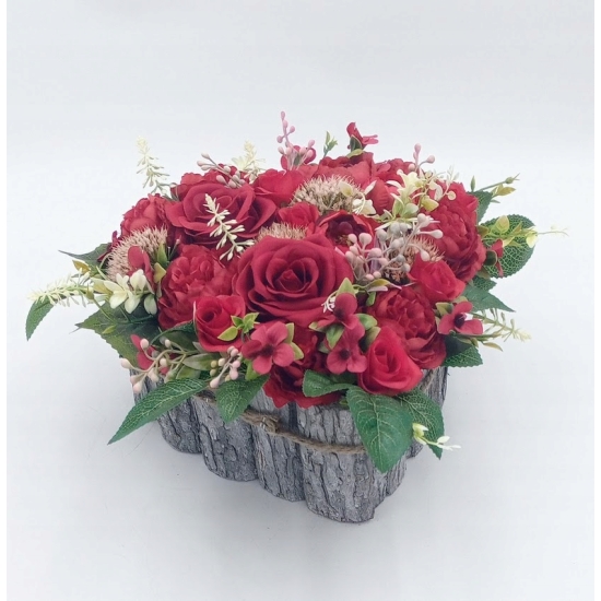 Stroik na cmentarz, 2( dwa) serca , kompozycja na grób, serduszka