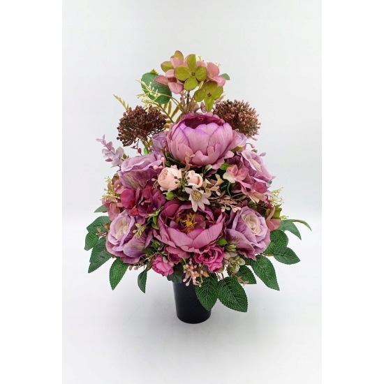 Stroik na cmentarz, kwiaty sztuczne, komplet, wiązanka, kompozycja na grób