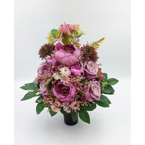 Stroik na cmentarz, kwiaty sztuczne, komplet, wiązanka, kompozycja na grób