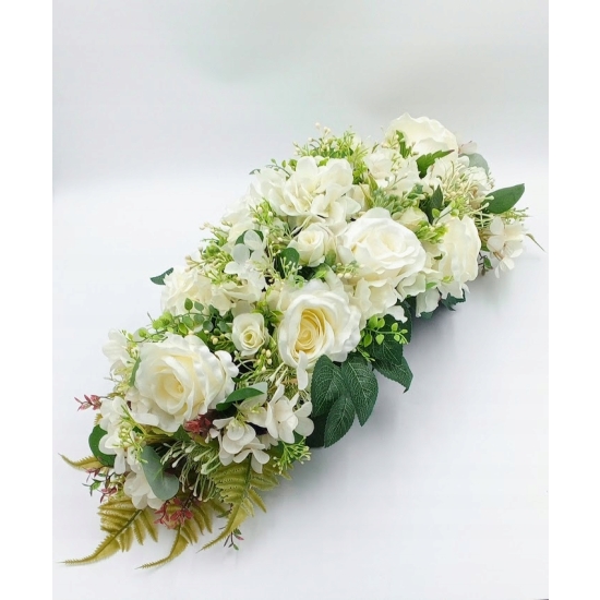 Stroik na cmentarz, kwiaty sztuczne, komplet, wiązanka, kompozycja na grób